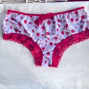 NWT Brazilian 🔥🔥Style Sexy Underwear Panty Flower Print MultiColor Size Medium
